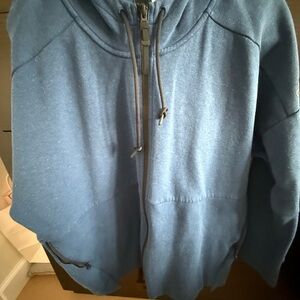 adidas Men's Zip-Up Blue Sweater